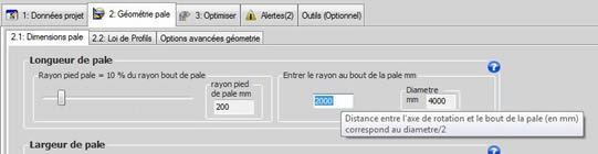 longueur pales eoliennes